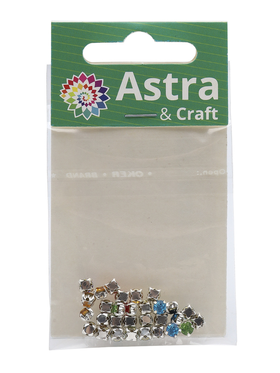 Набор для творчества Astra Craft аппликация Стразы в цапах 4 мм 30 шт - фото 7