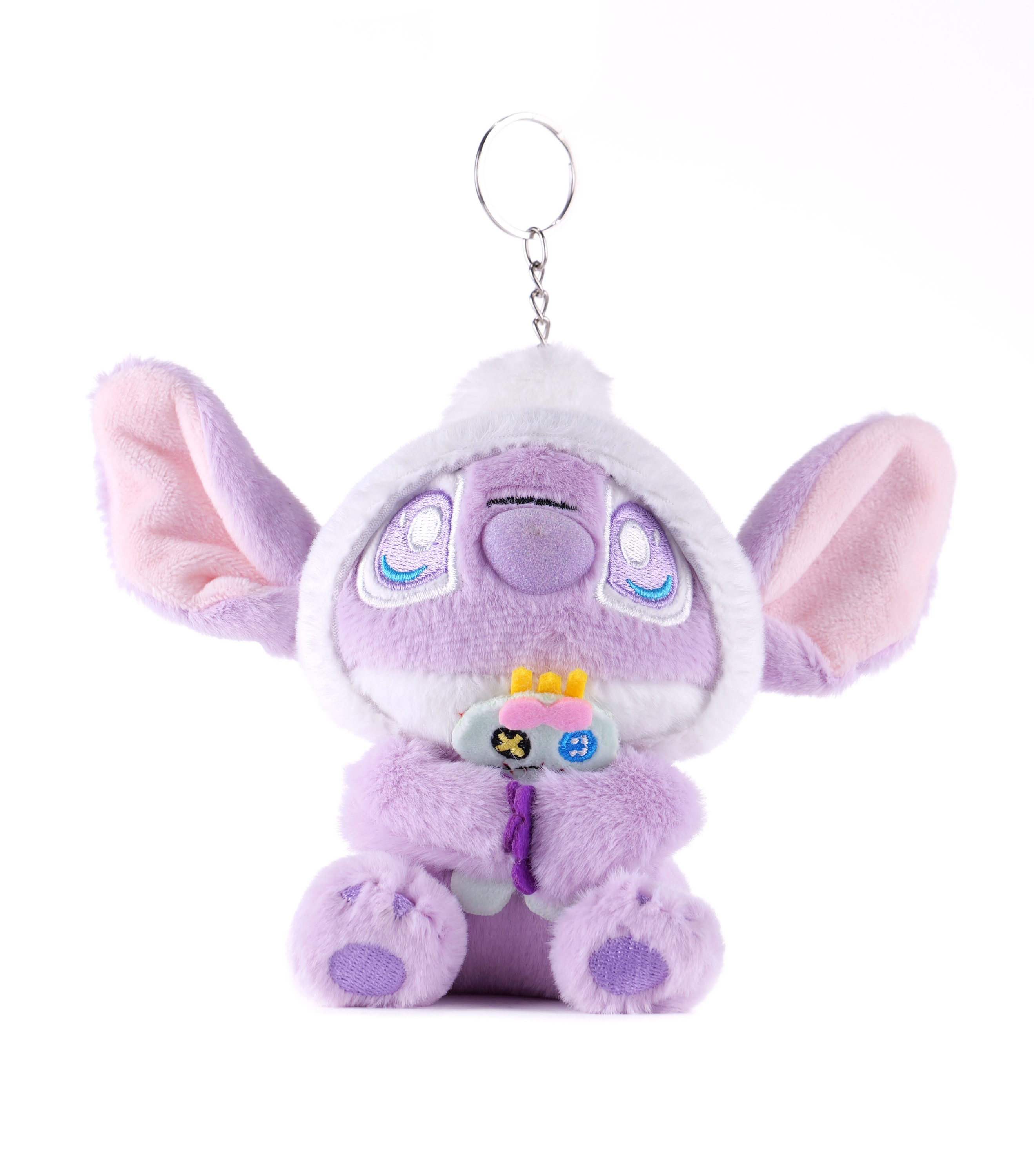 Игрушка мягкая Stitch Foooodies на цепочке фиолетовый - фото 8