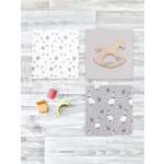 Пелёнка Mjolk Гуси/White Sand/Звёзды трикотаж 80х80 см 3 шт.