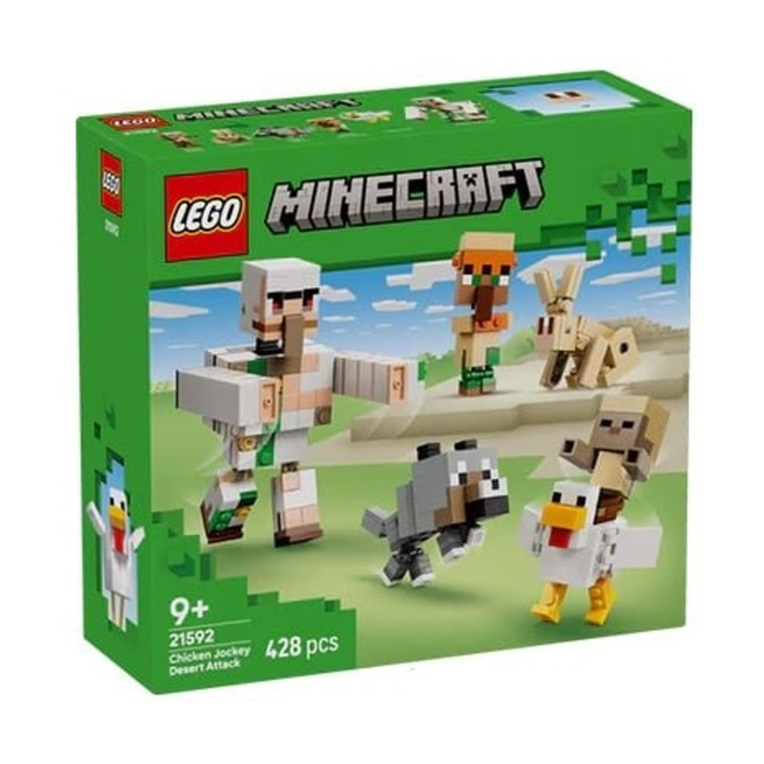 Конструктор LEGO Minecraft Атака куриного наездника 428 дет. - фото 2