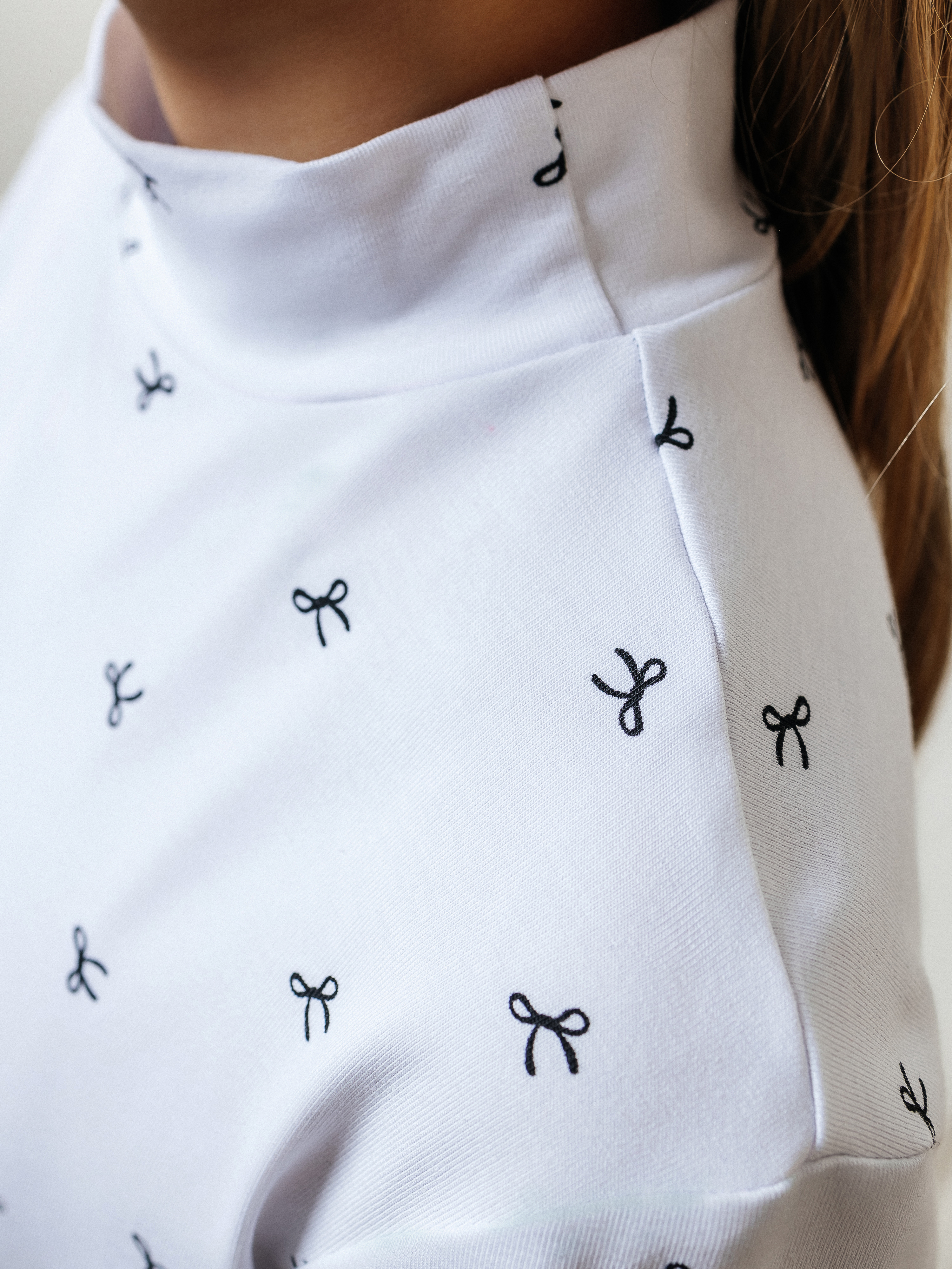 Водолазка Селтекс Ю_ДК68 белый/бантик мини черный - фото 11