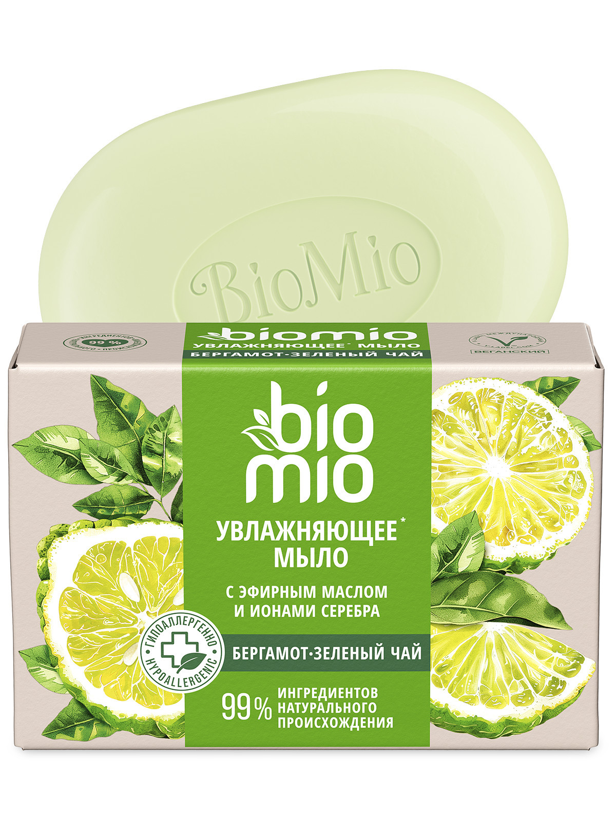 Мыло BioMio Зеленый чай Бергамот 90 г - фото 1