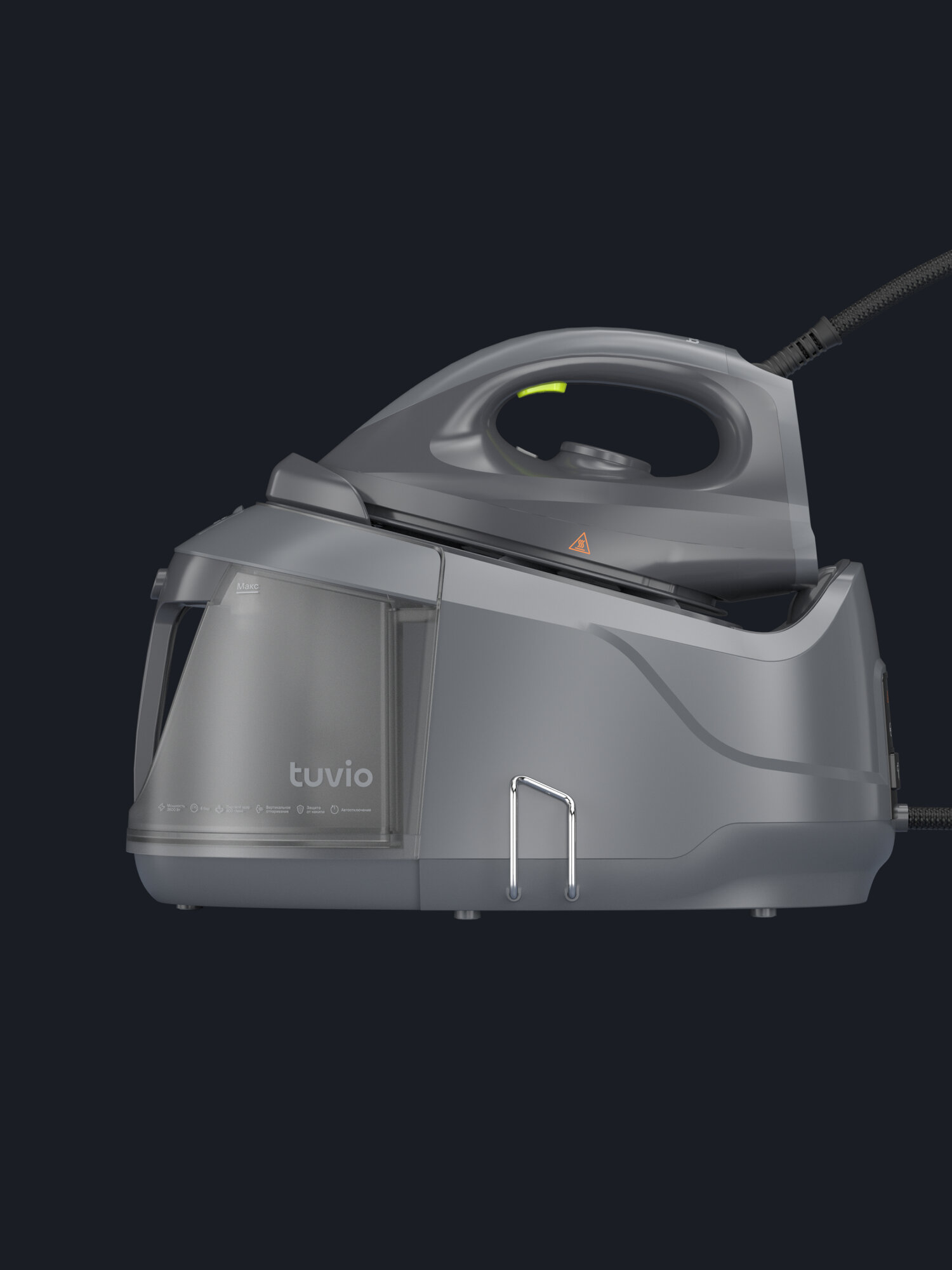 Парогенератор Tuvio TSS02B с алюминиевым бойлером 6 Бар серый - фото 9
