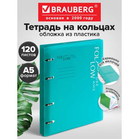 Тетрадь со сменным блоком Brauberg клетка 120 лист.
