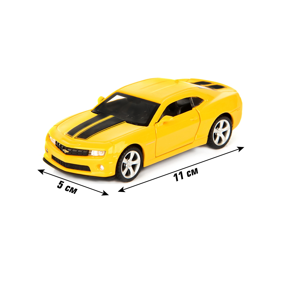Автомобиль HOFFMANN Chevrolet Camaro SS 1:43 желтый 58019 - фото 2