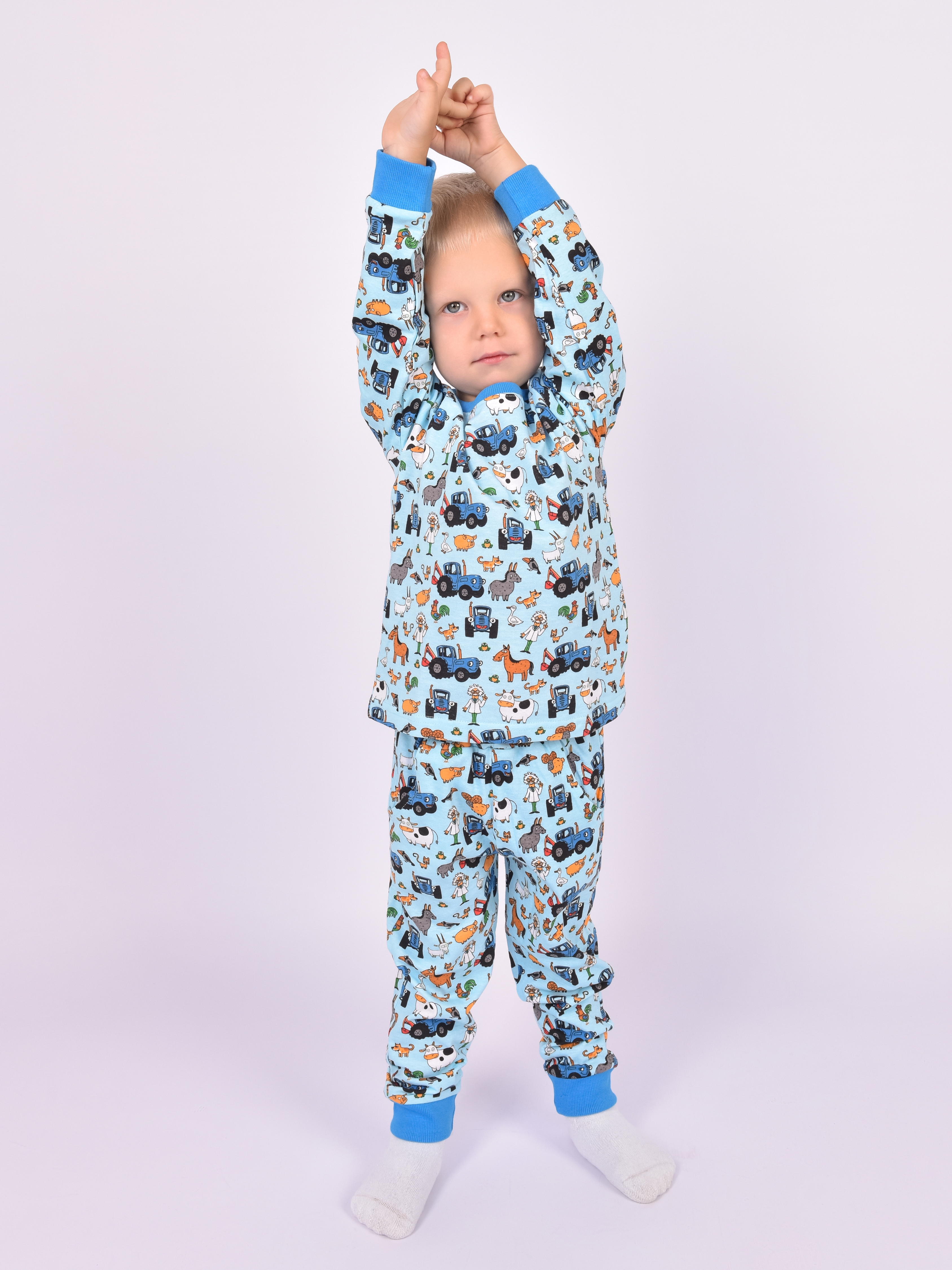 Пижама Синий трактор PAJAMAS-BT-ALL-SUMMER-BLU-M - фото 4