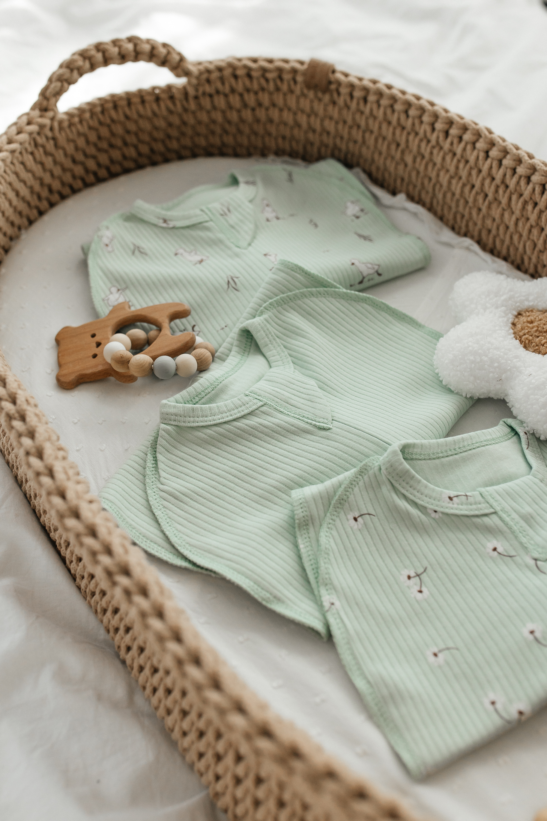 Конверт пеленальный (кокон) TOPOTUSHKI бирюзовый - фото 5