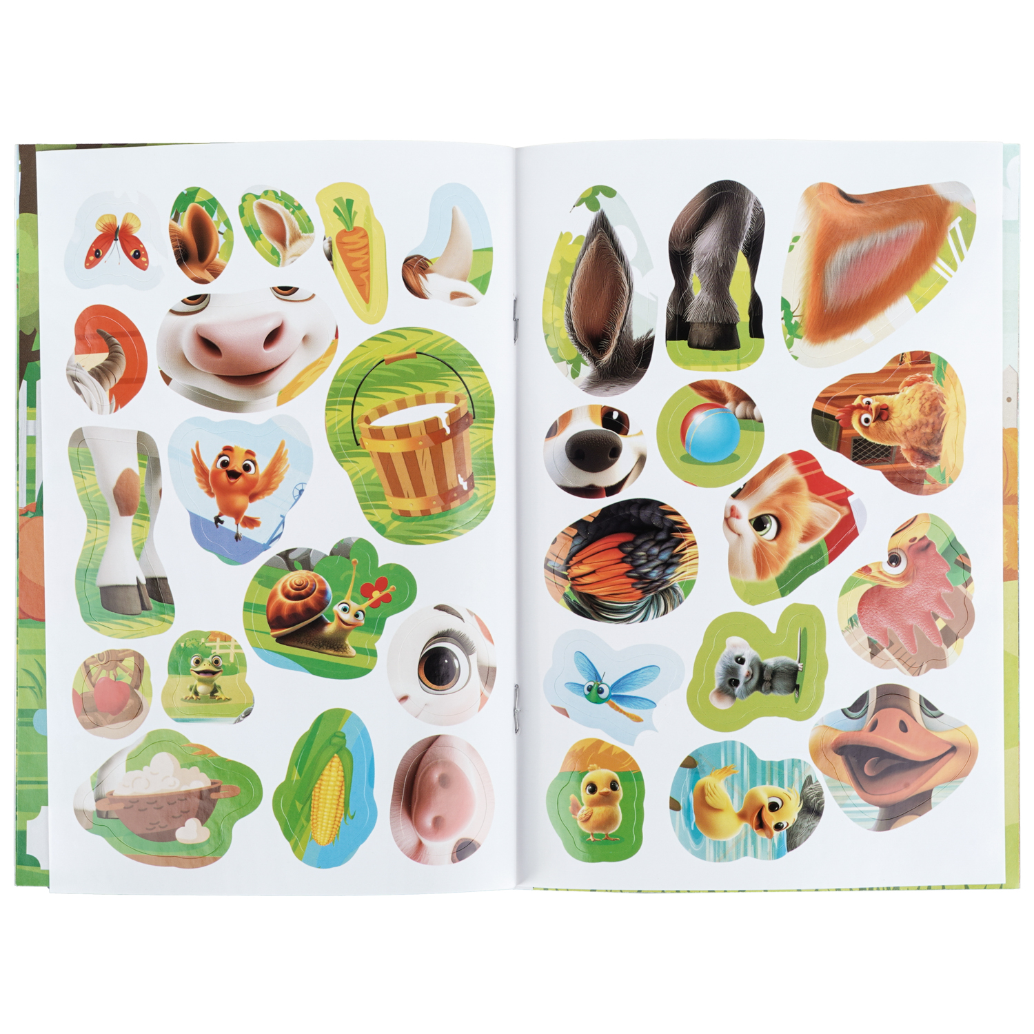 Книга УМка Аппликации с наклейками Веселая ферма - фото 3