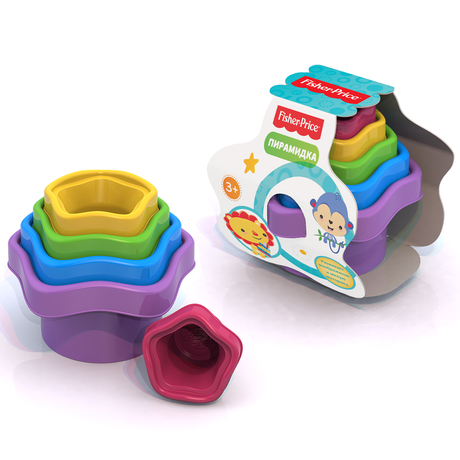 Игрушка Fisher Price пирамидка - фото 1