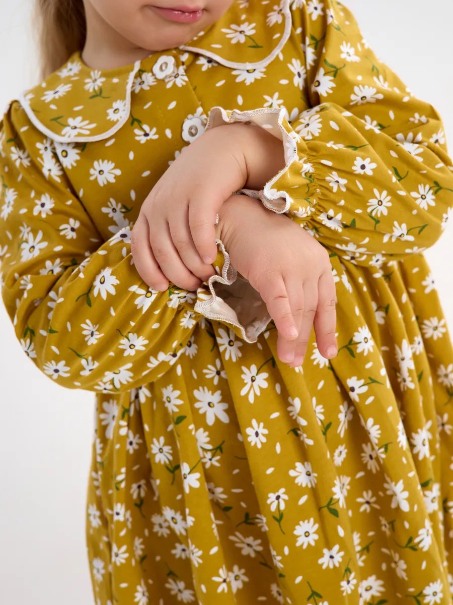 Платье YAXX 005--Платье ромашка/горчица - фото 4