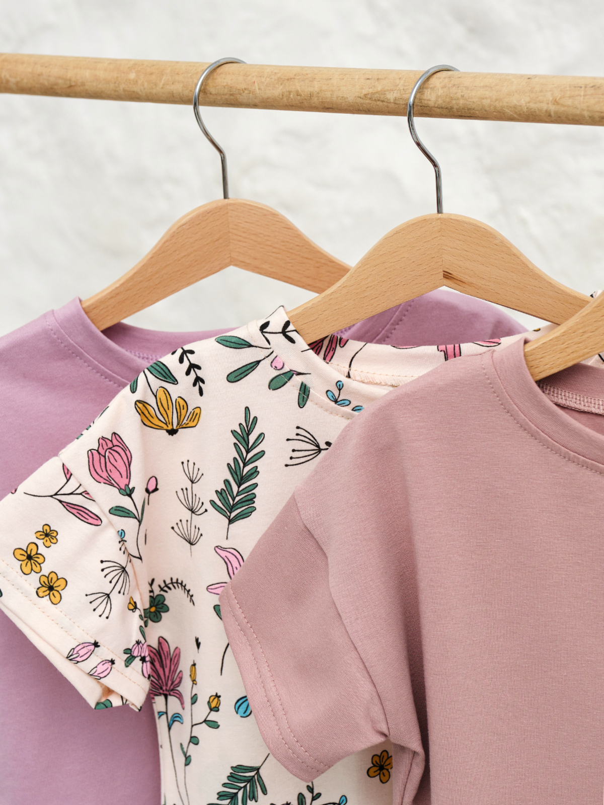 Футболка 3 шт Jelly Whale S23T01-3-Milk-Pd-Lil - фото 2