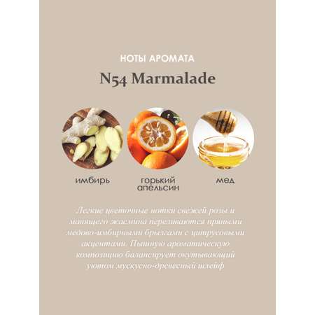 Ароматический диффузор Aroma Republic в стеклянном флаконе 90 мл №54 Marmalade