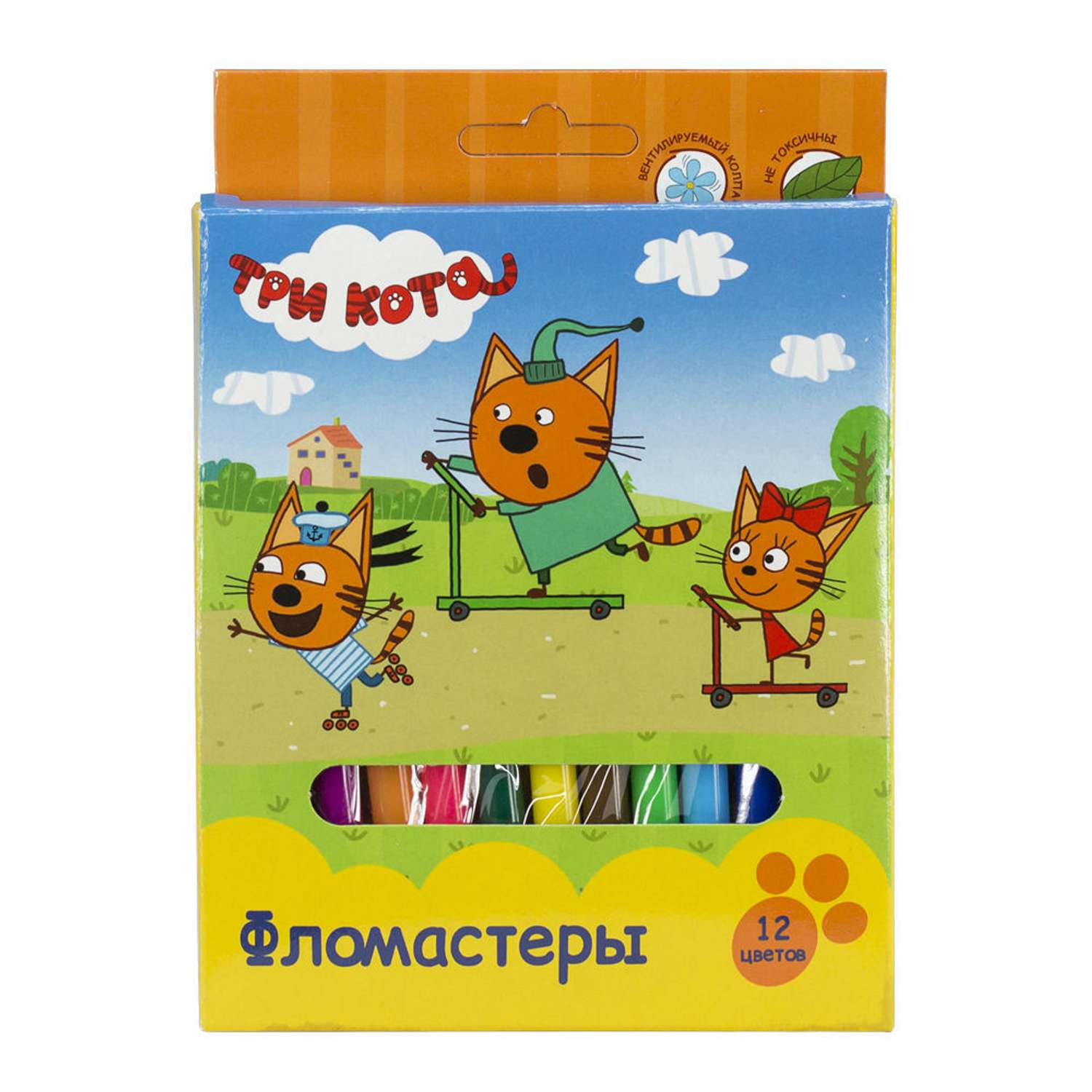Фломастеры Kinderline 12 цв. - фото 1