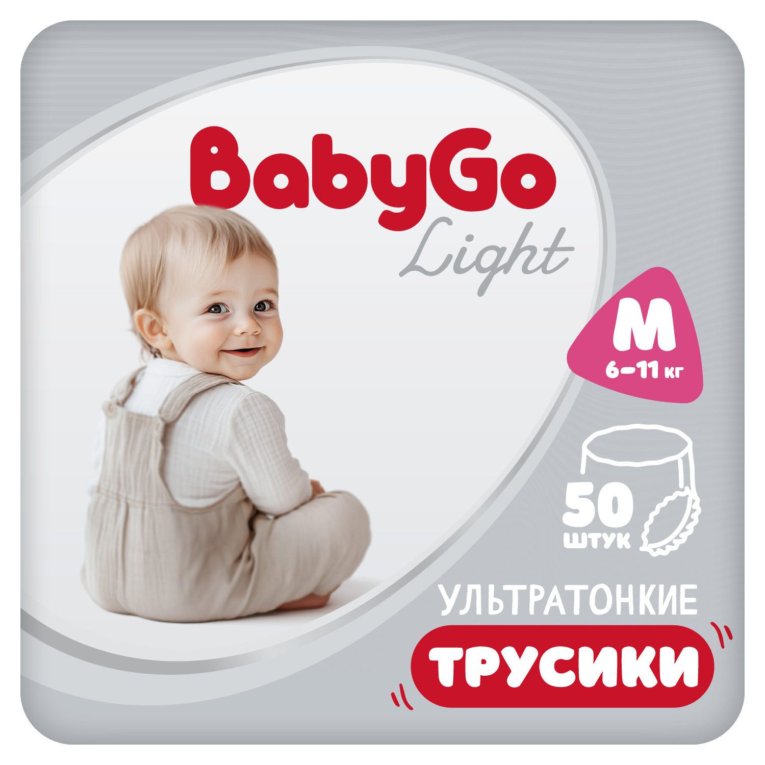 Трусики BabyGo ультратонкие 3 (6-11) 50 шт. - фото 1