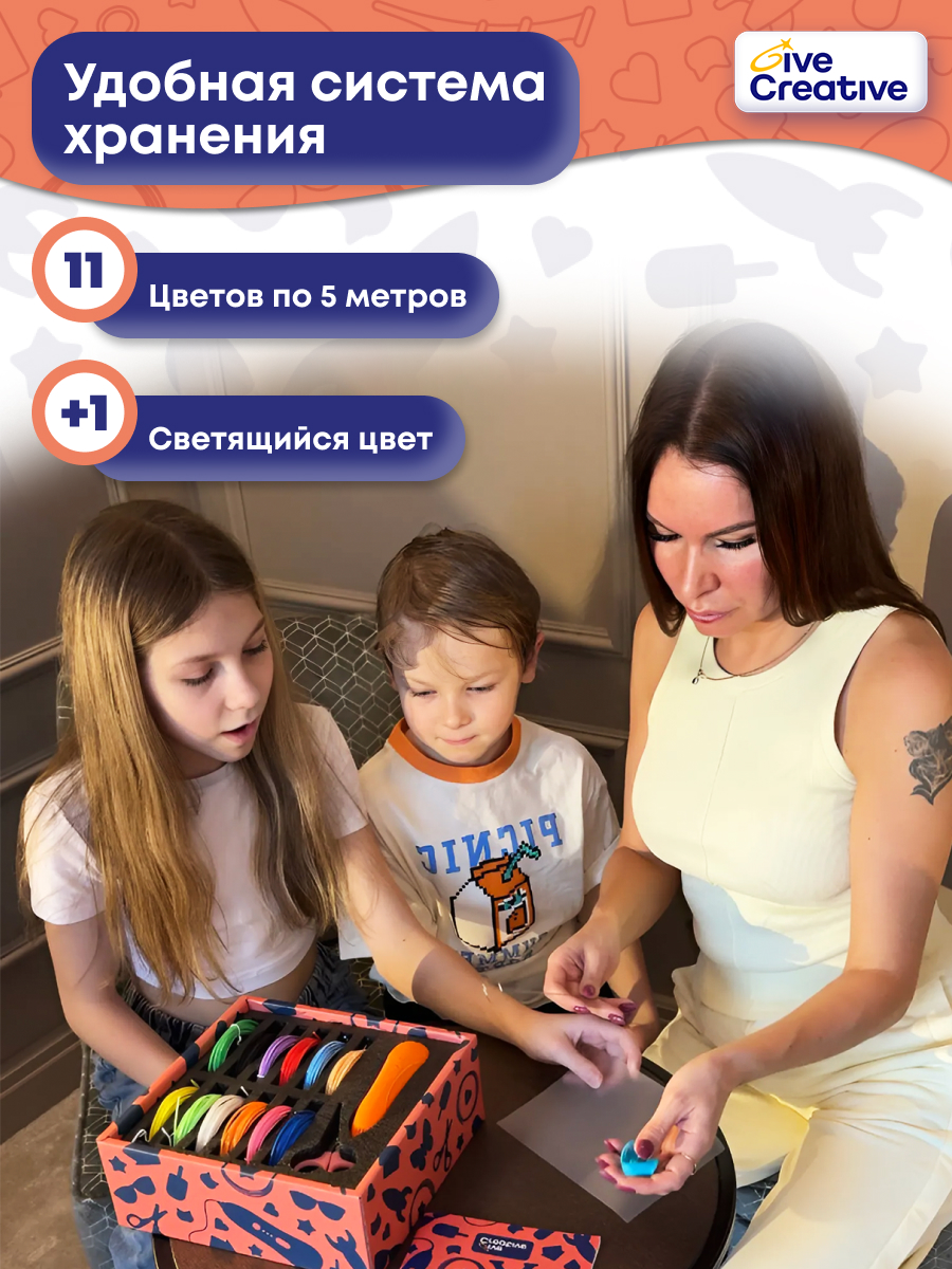 3D ручка Give Creative проводная - фото 2