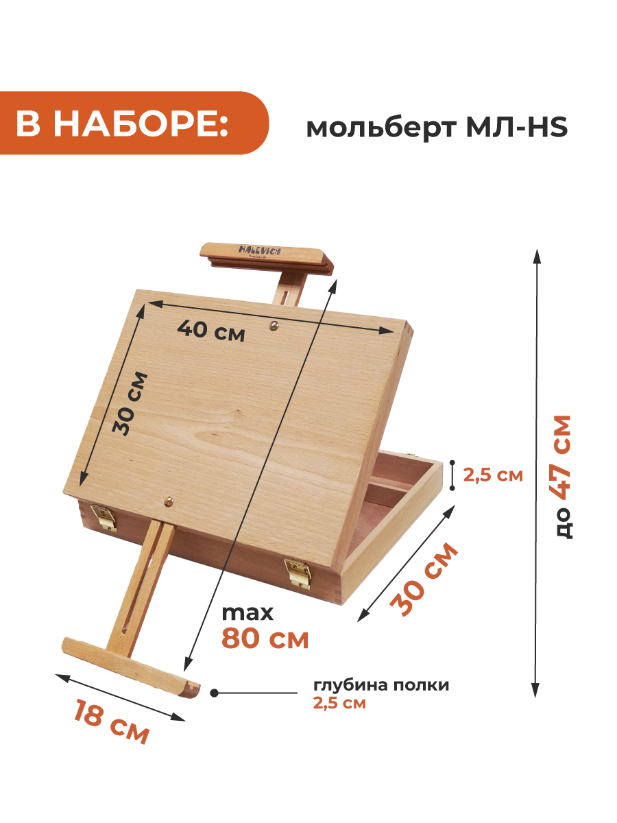 Набор для рисования Малевичъ подарочныйнабор картина акрилом - фото 3