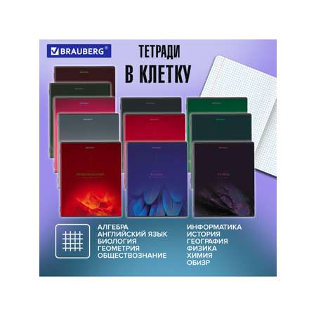 Тетрадь Brauberg 48 лист. 13 шт.