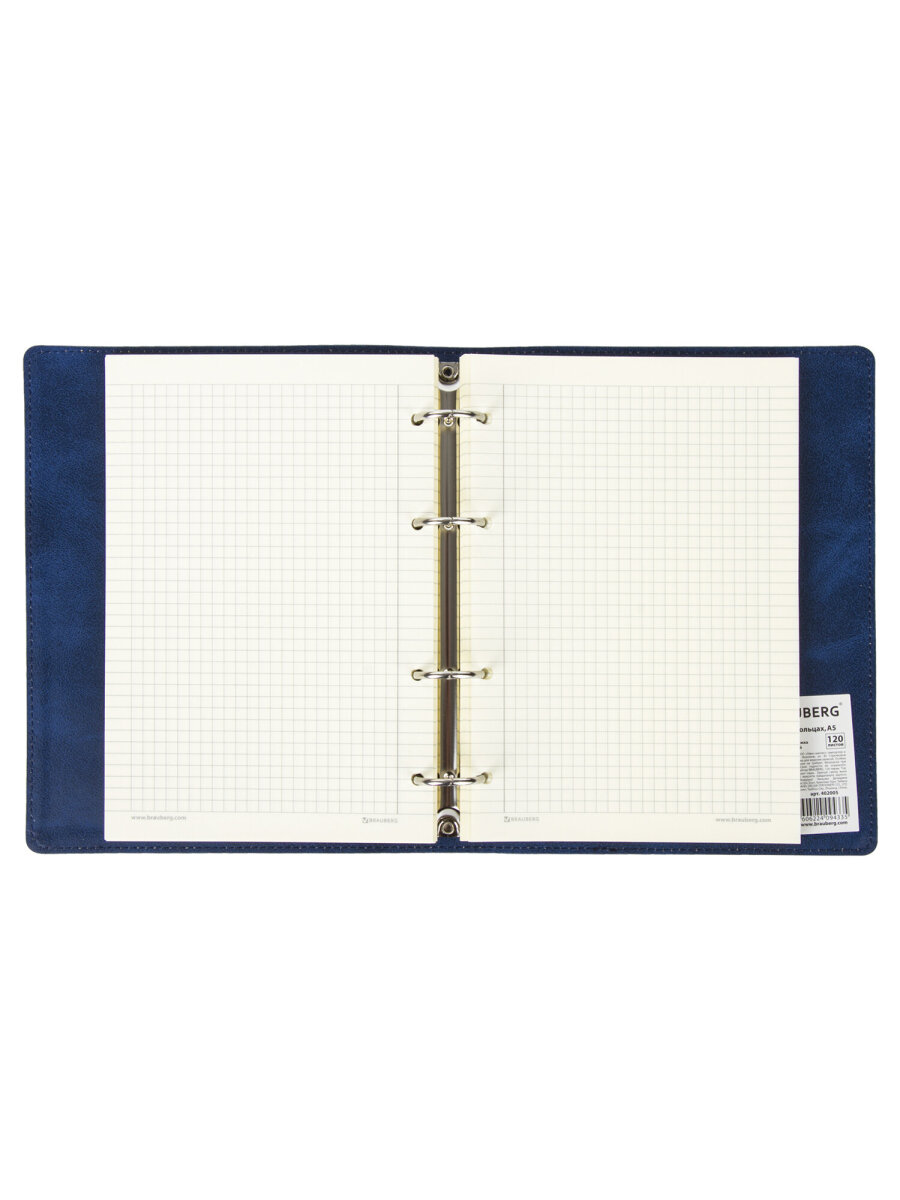 Тетрадь со сменным блоком Brauberg клетка 120 лист. - фото 9