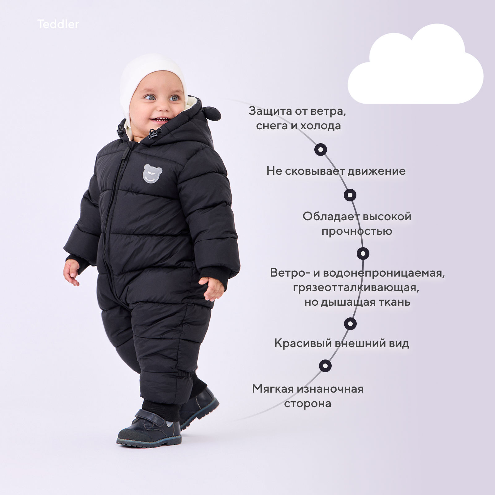 Комбинезон Rant deep black 160/5 - фото 5