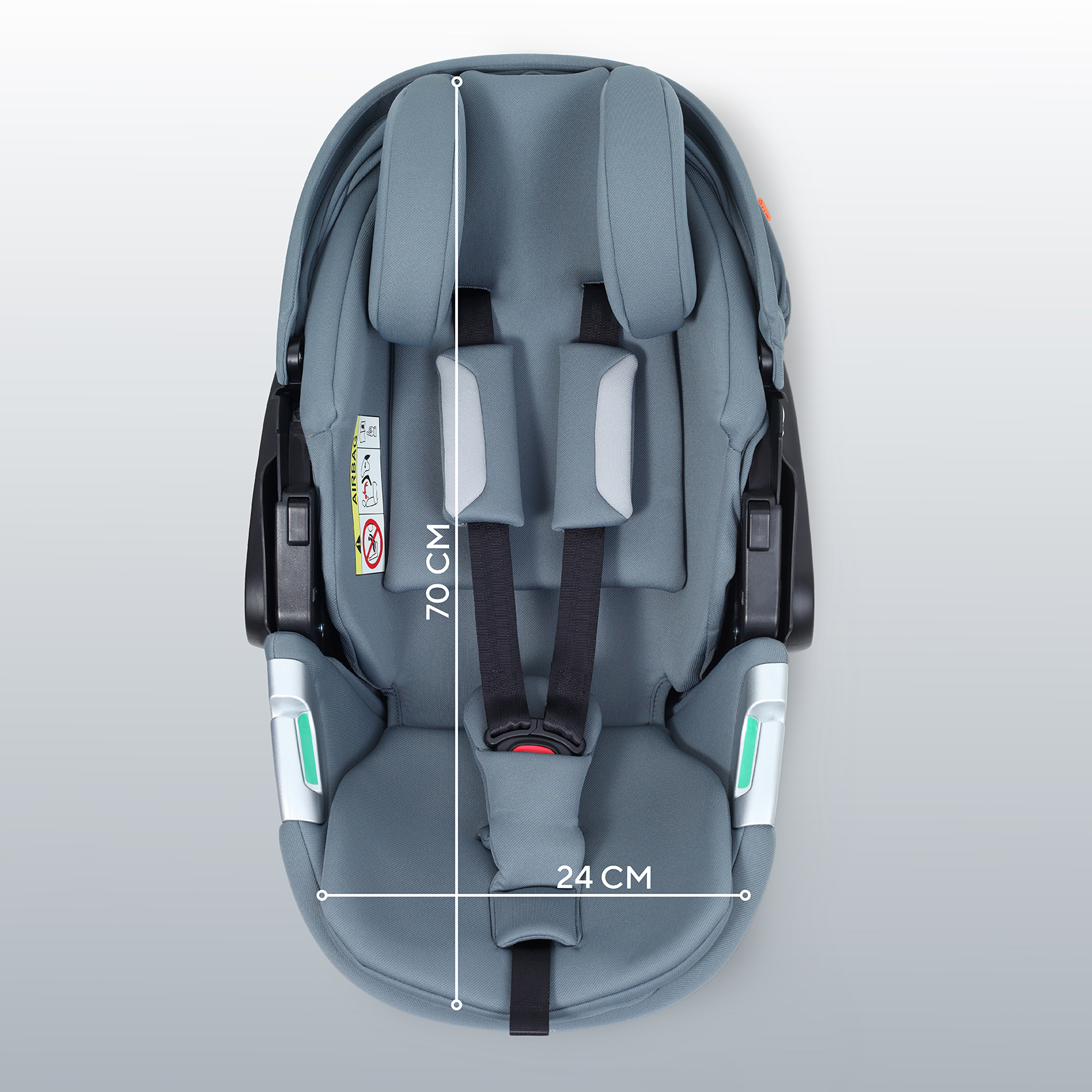 Автокресло Rant ASTER zero 0 (0 -13 кг) серый - фото 3