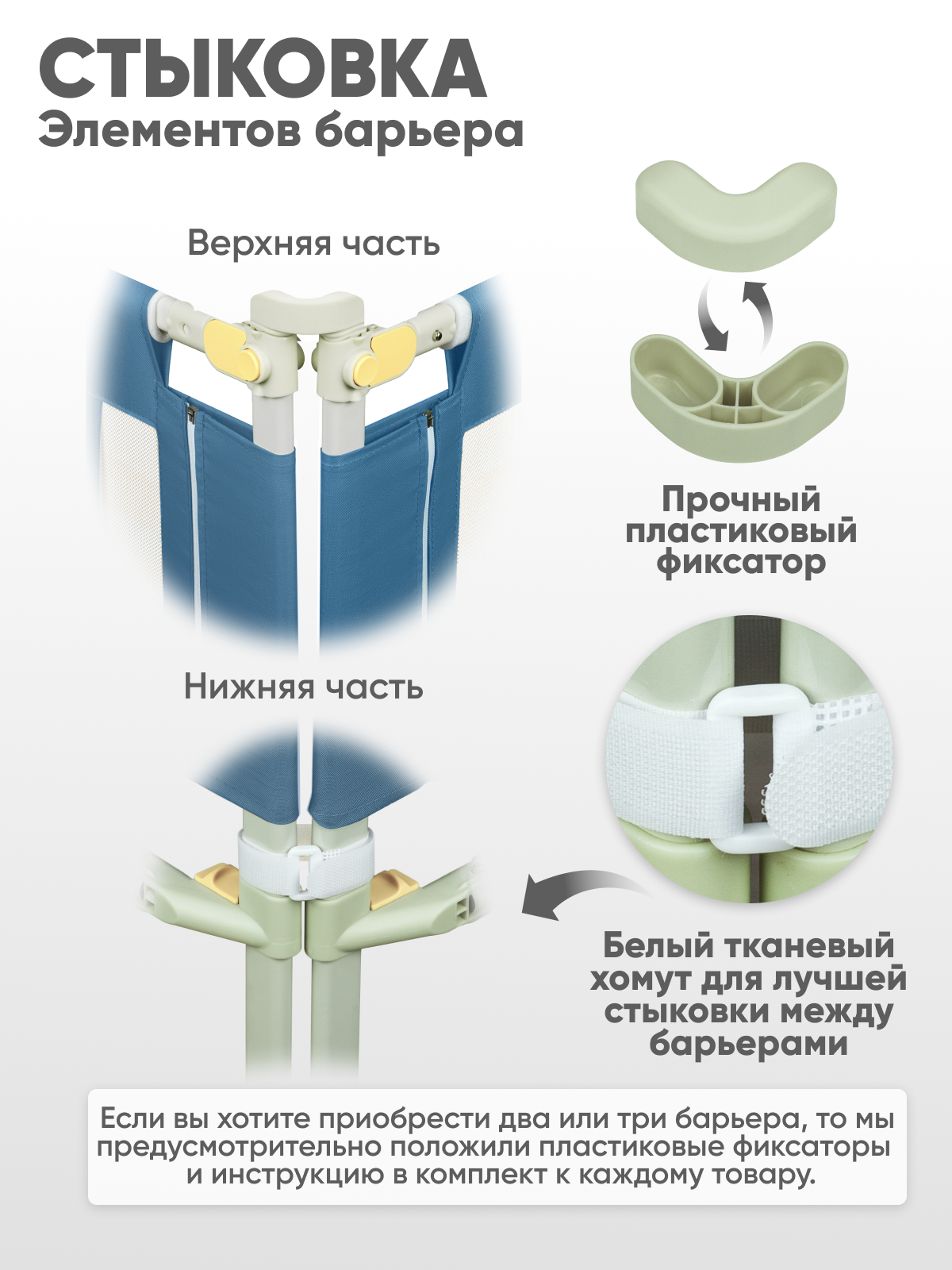 Барьер-ограничитель Solmax Синий 200 см - фото 4