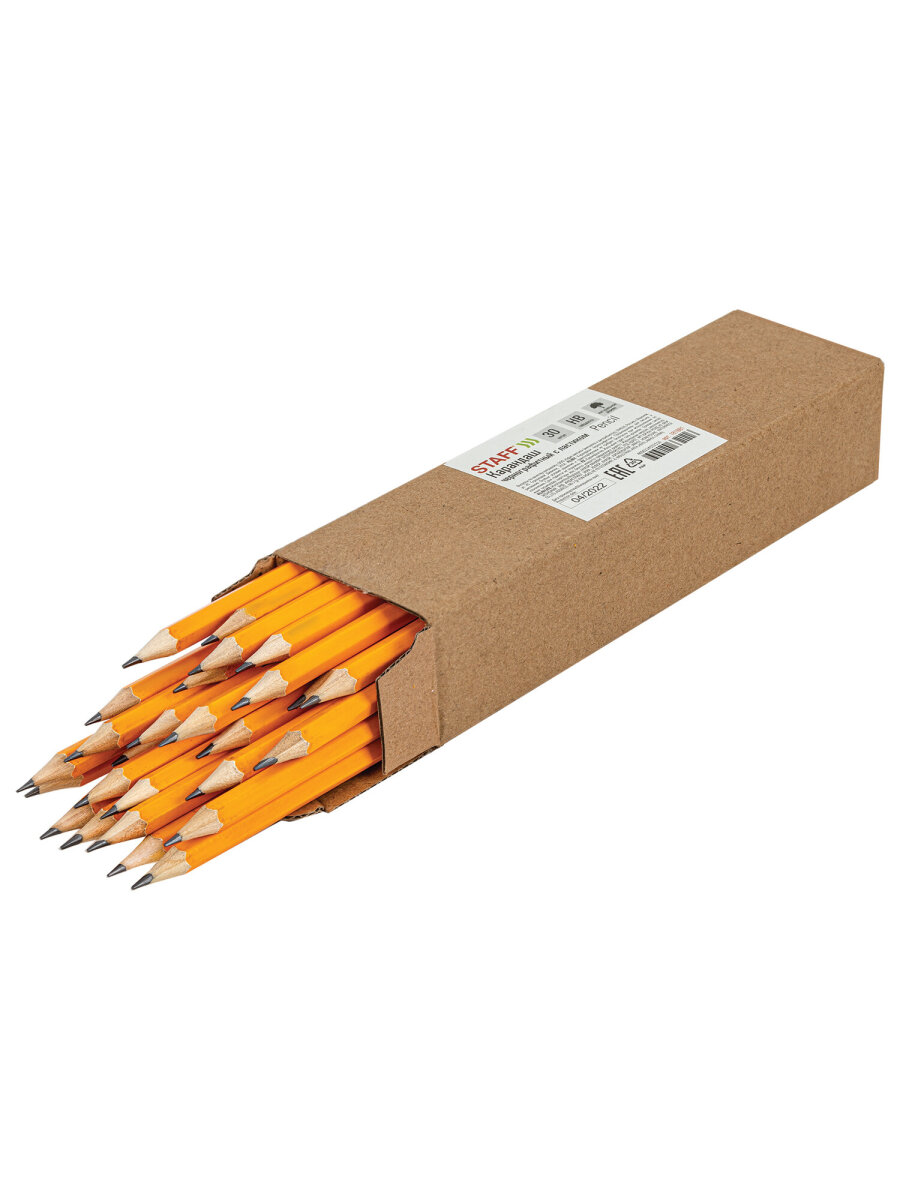 Карандаши чернографитные Staff 30 шт. - фото 13