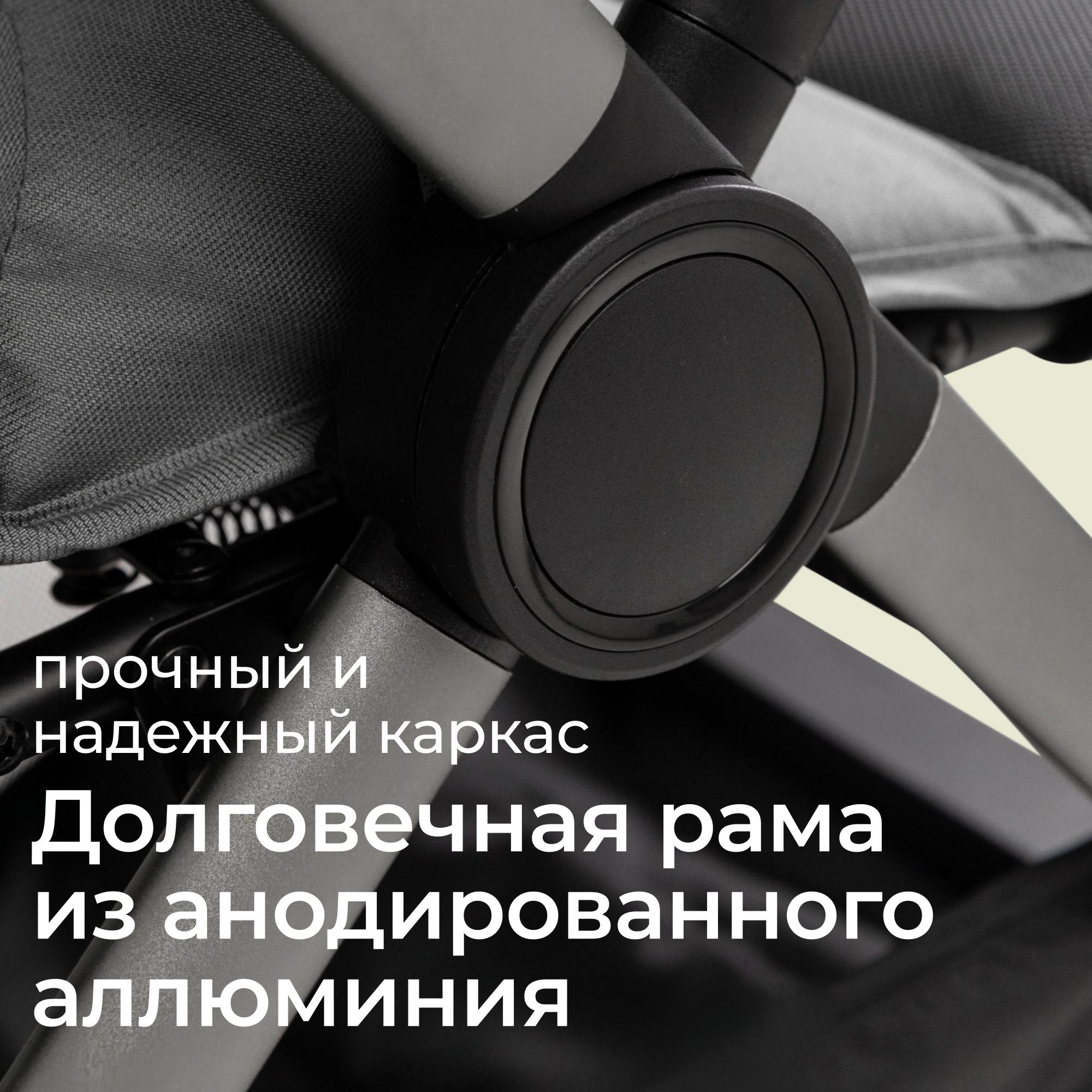 Коляска прогулочная UNIX Kids Vento с нагрузкой до 22 кг серый - фото 15