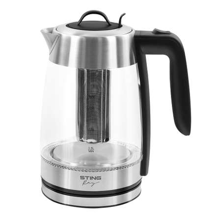 Электрочайник STINGray ST-KT3006A стеклянный черный