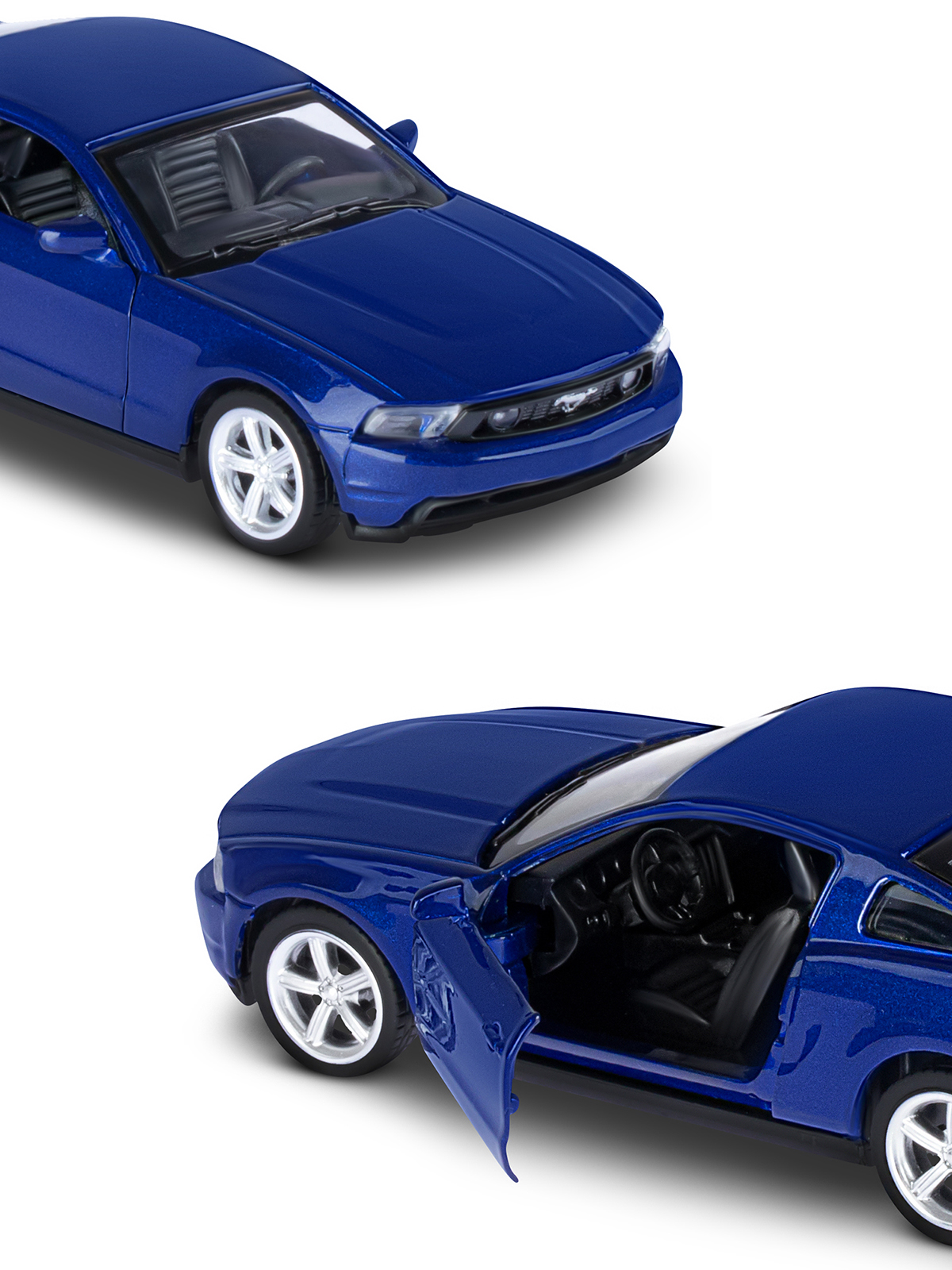 Автомобиль АВТОпанорама Ford Mustang GT 1:43 JB1200129 - фото 8