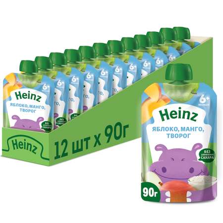 Пюре Heinz яблоко-манго-творог 90г с 6месяцев