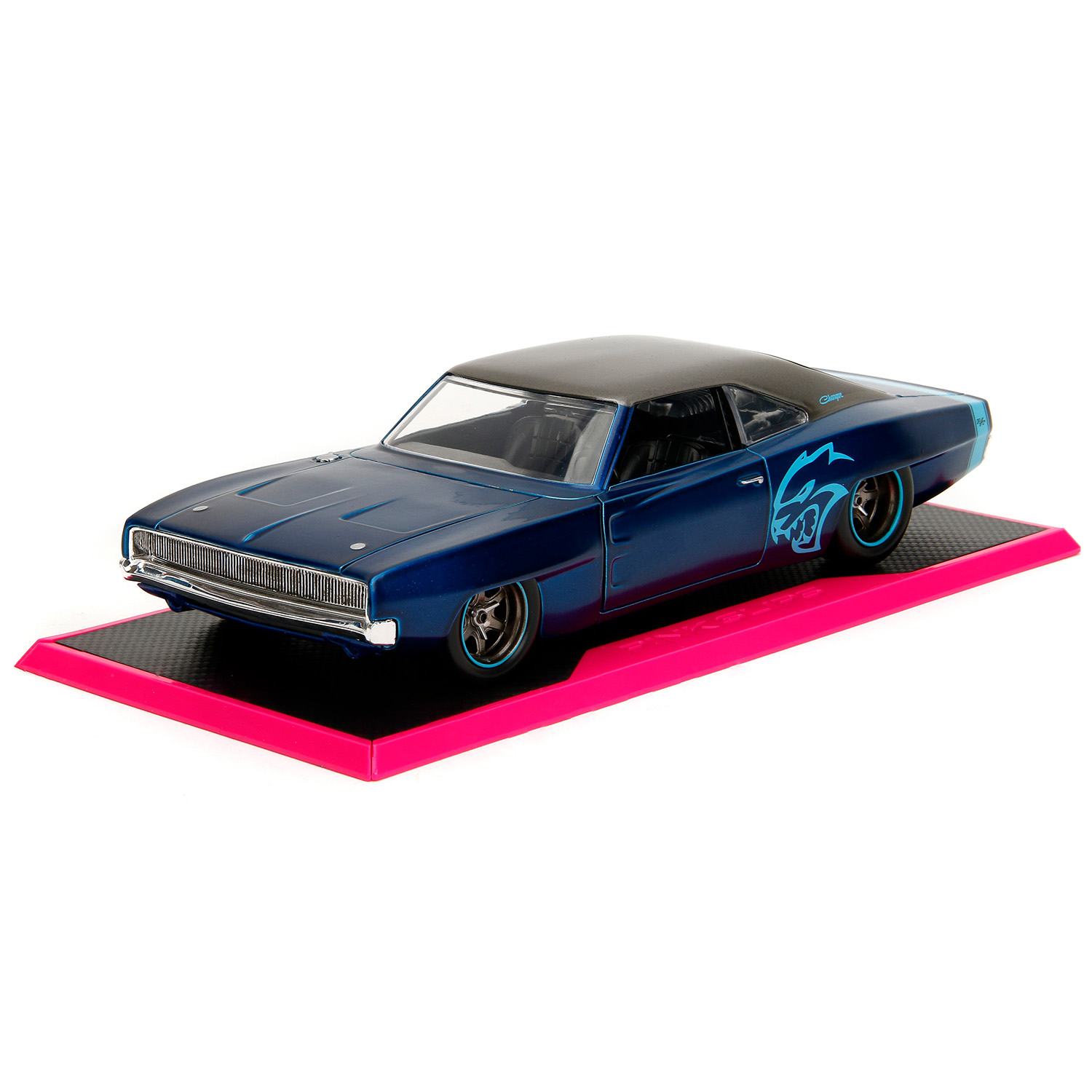 Автомобиль Jada Dodge Charger Widebody Pink Slips 1:24 ТоуR367 - фото 4