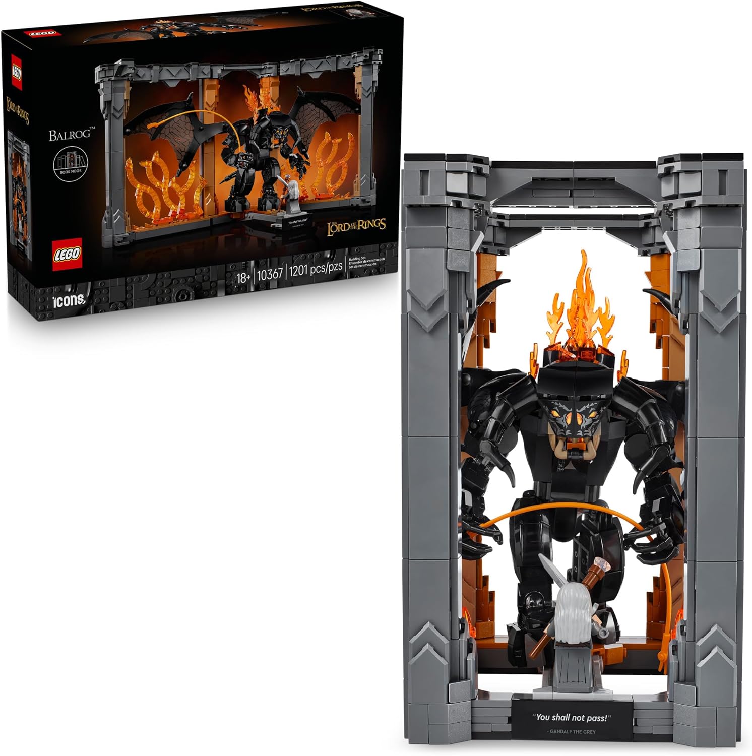 Конструктор LEGO Icons Книжный уголок Балрога 1201 дет. - фото 1