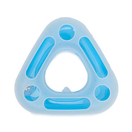 Игрушка для кошек Barbaks Треугольник–трек с пером 16*15*8см голубой