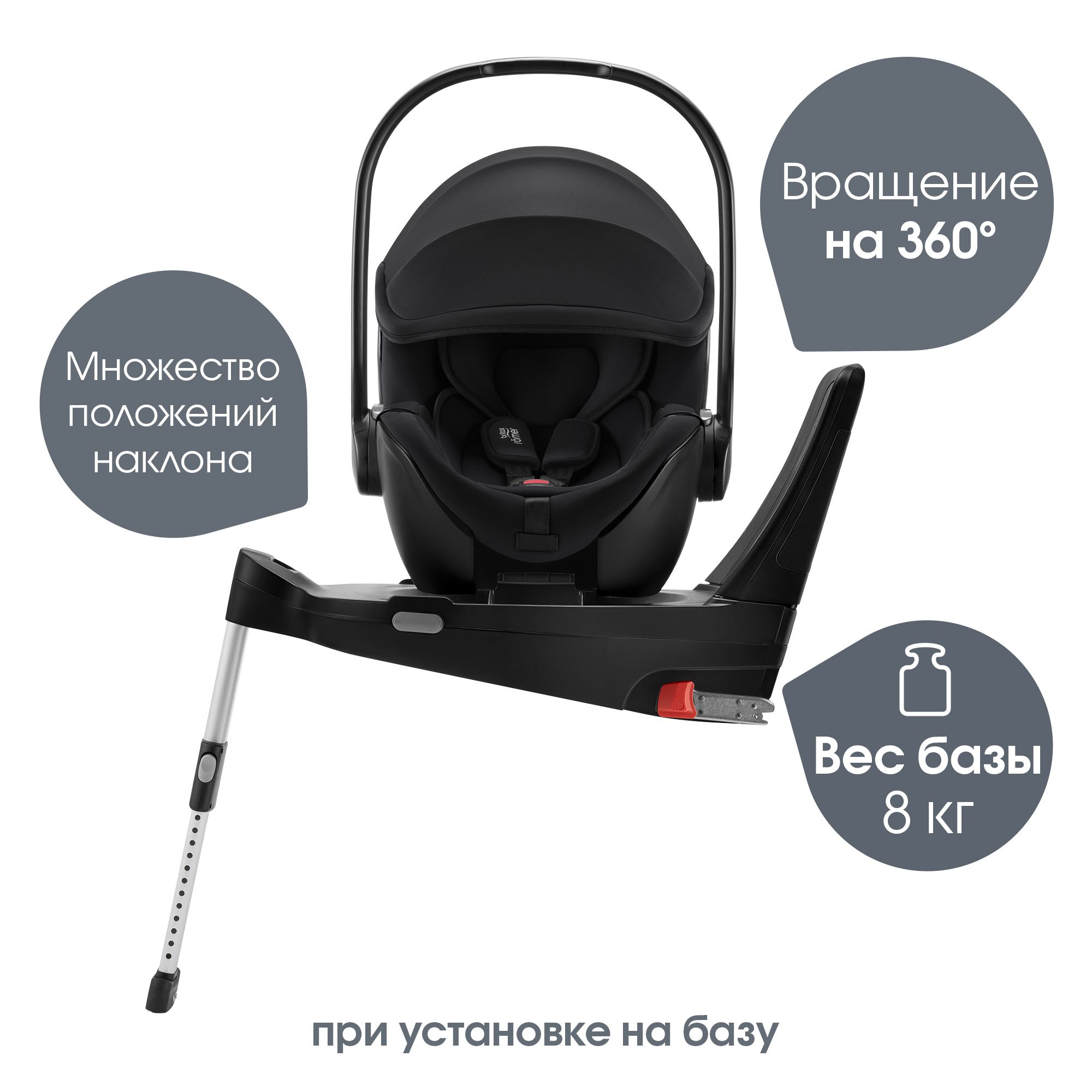 Автокресло Britax Roemer Baby-Safe Pro и Vario base Isofix 0+/1 (0-18 кг) - фото 8