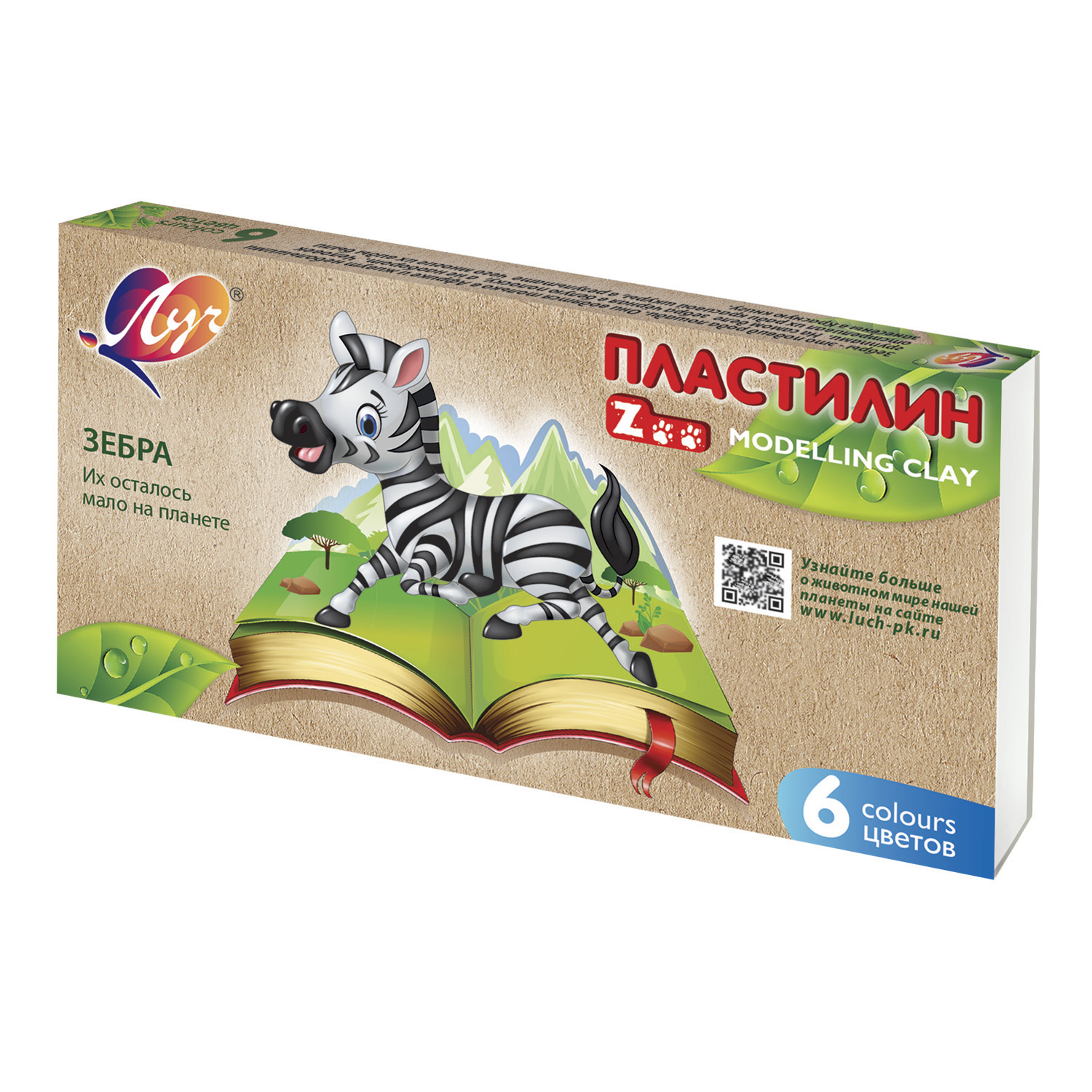 Пластилин Луч 6 цв. - фото 2