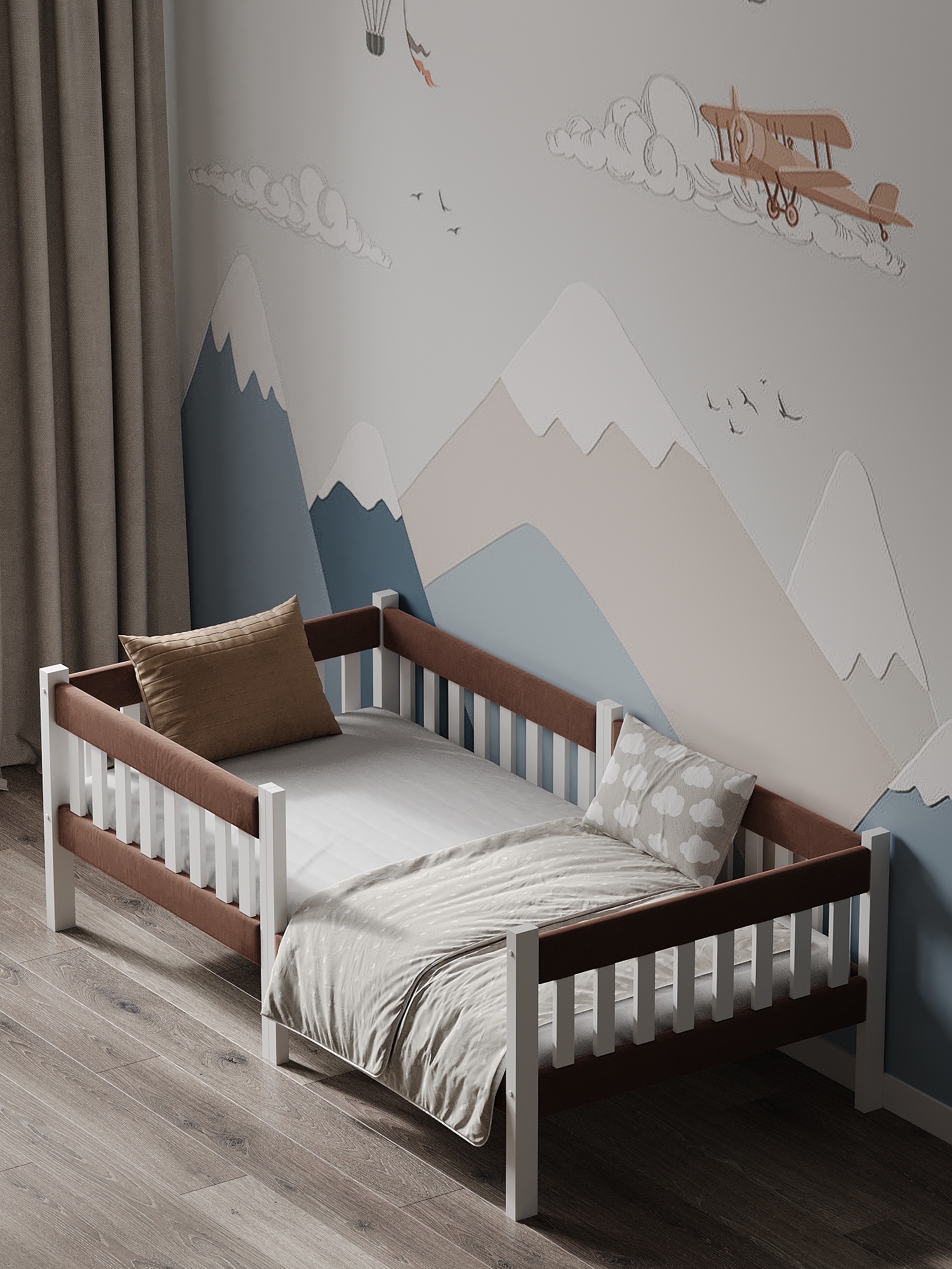 Кровать подростковая Moms charm (коричневый) - фото 13