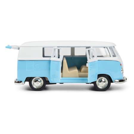 Автомобиль RMZ CITY Volkswagen Samba Bus голубой