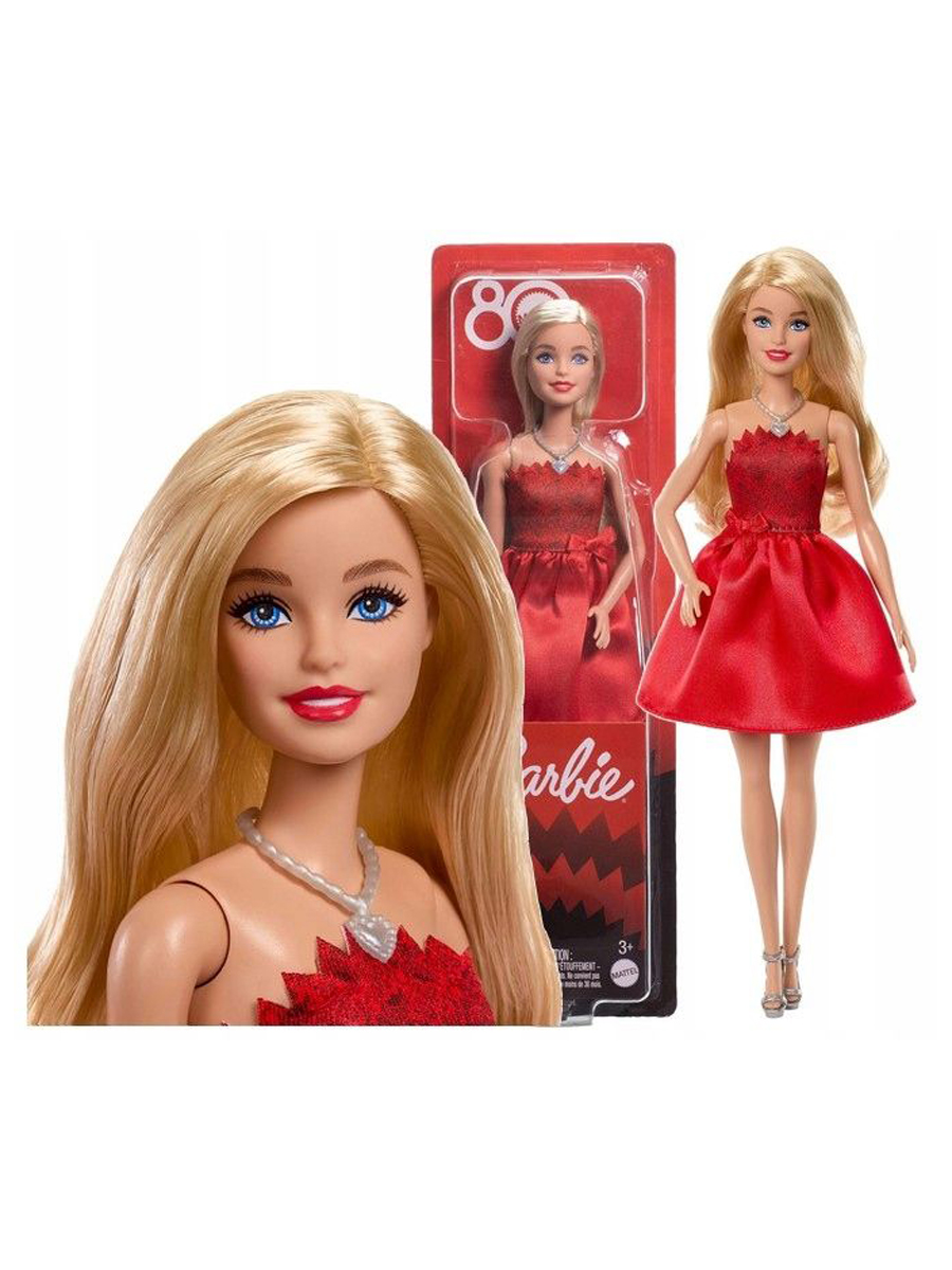 Кукла модельная Barbie 80th блондинка JGD25 00-00019601 - фото 4