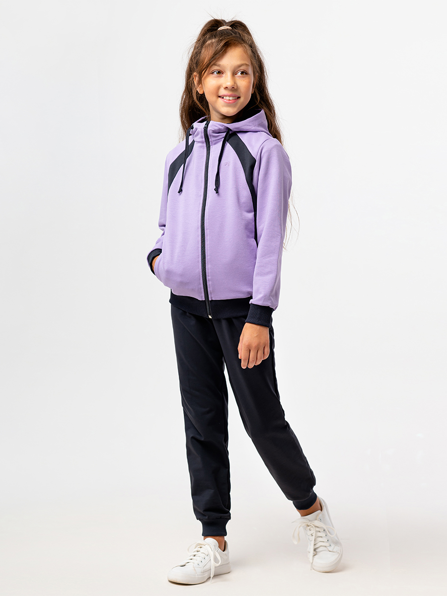 Спортивный костюм RODOS М-258/графит_лиловый - фото 2