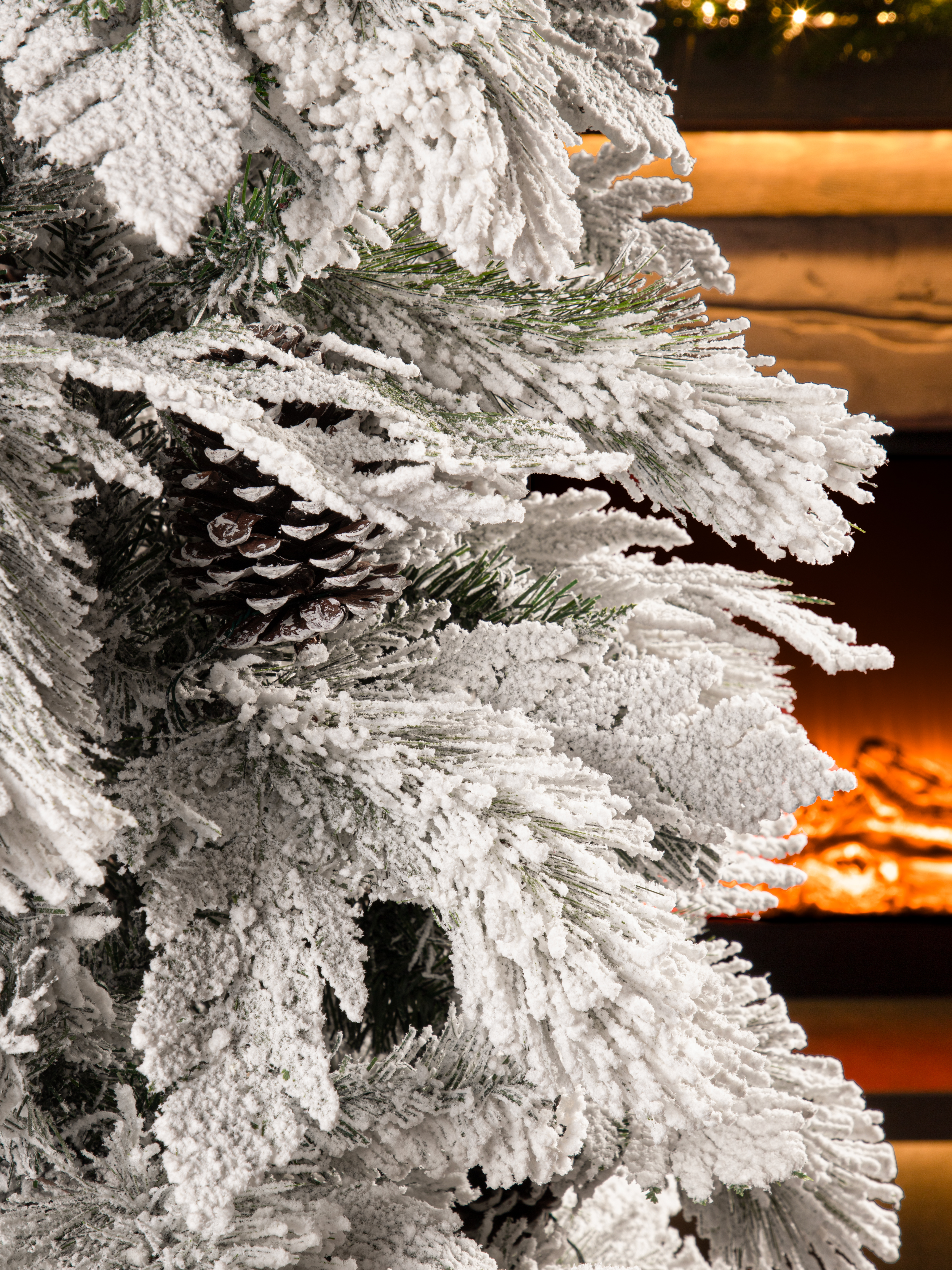 Ель Гримм заснеженная Поезд Ёлок 210 см. - фото 3