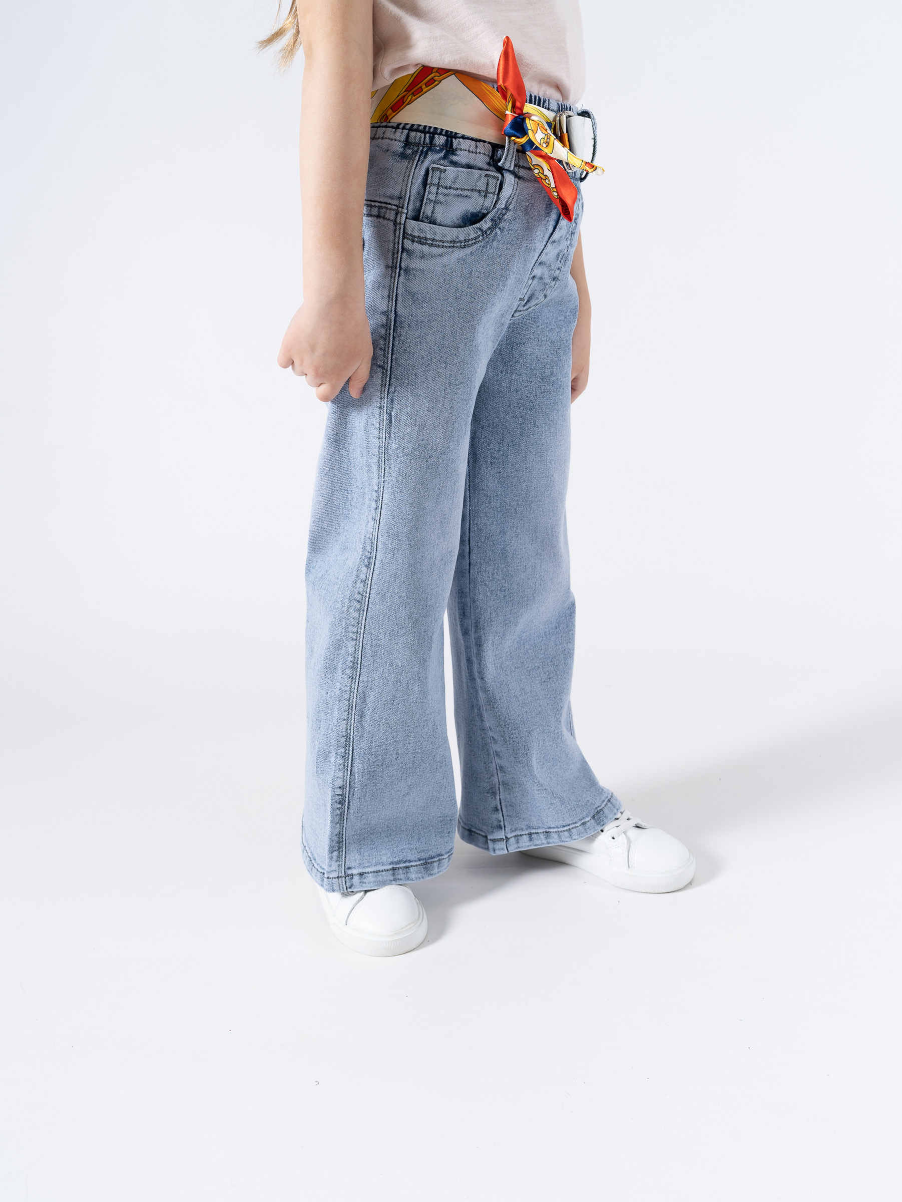 Джинсы TiGaDa джинсы/палаццо/девочки/голубой - фото 10