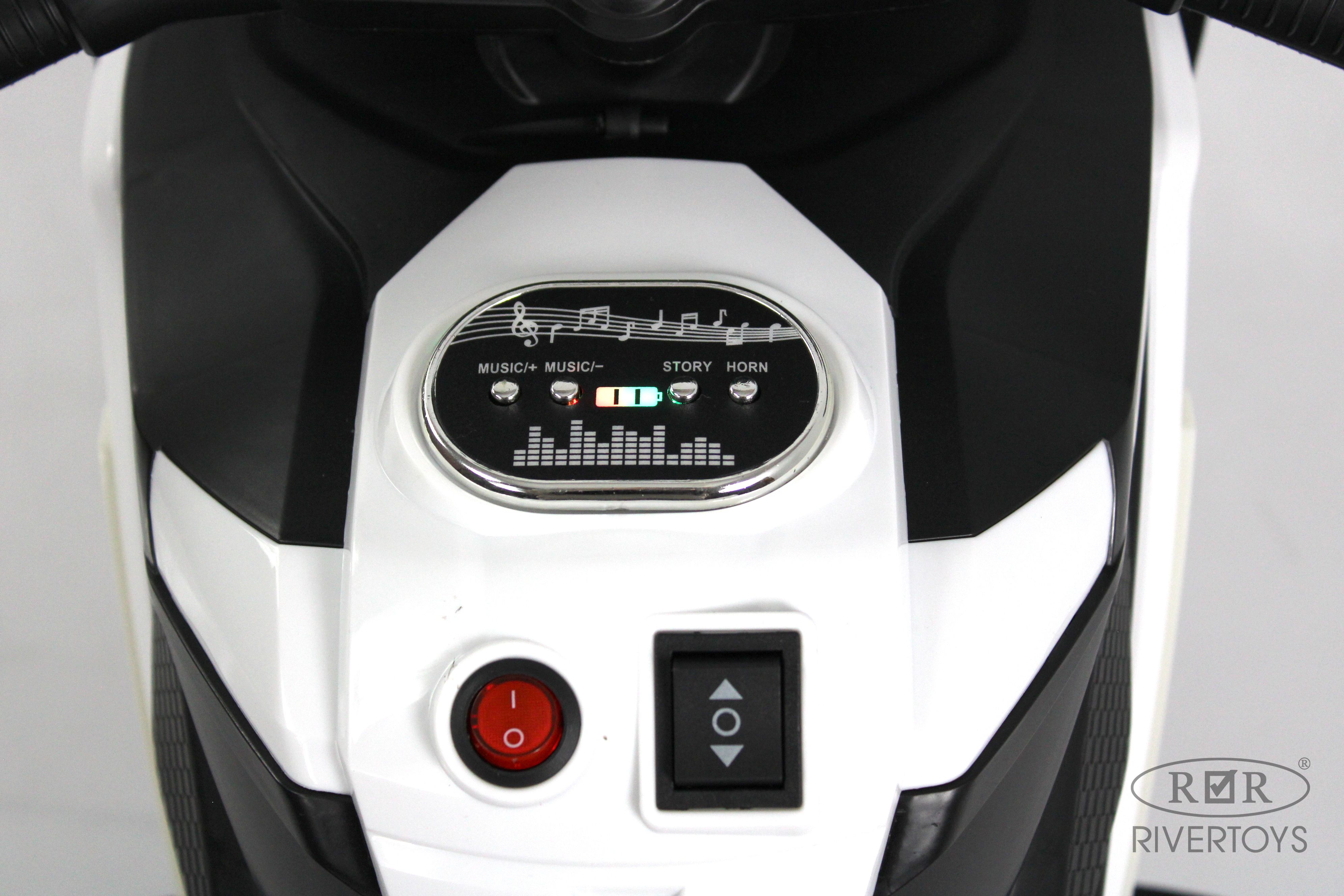 Электромобиль RIVERTOYS K002PX-A-WHITE - фото 10