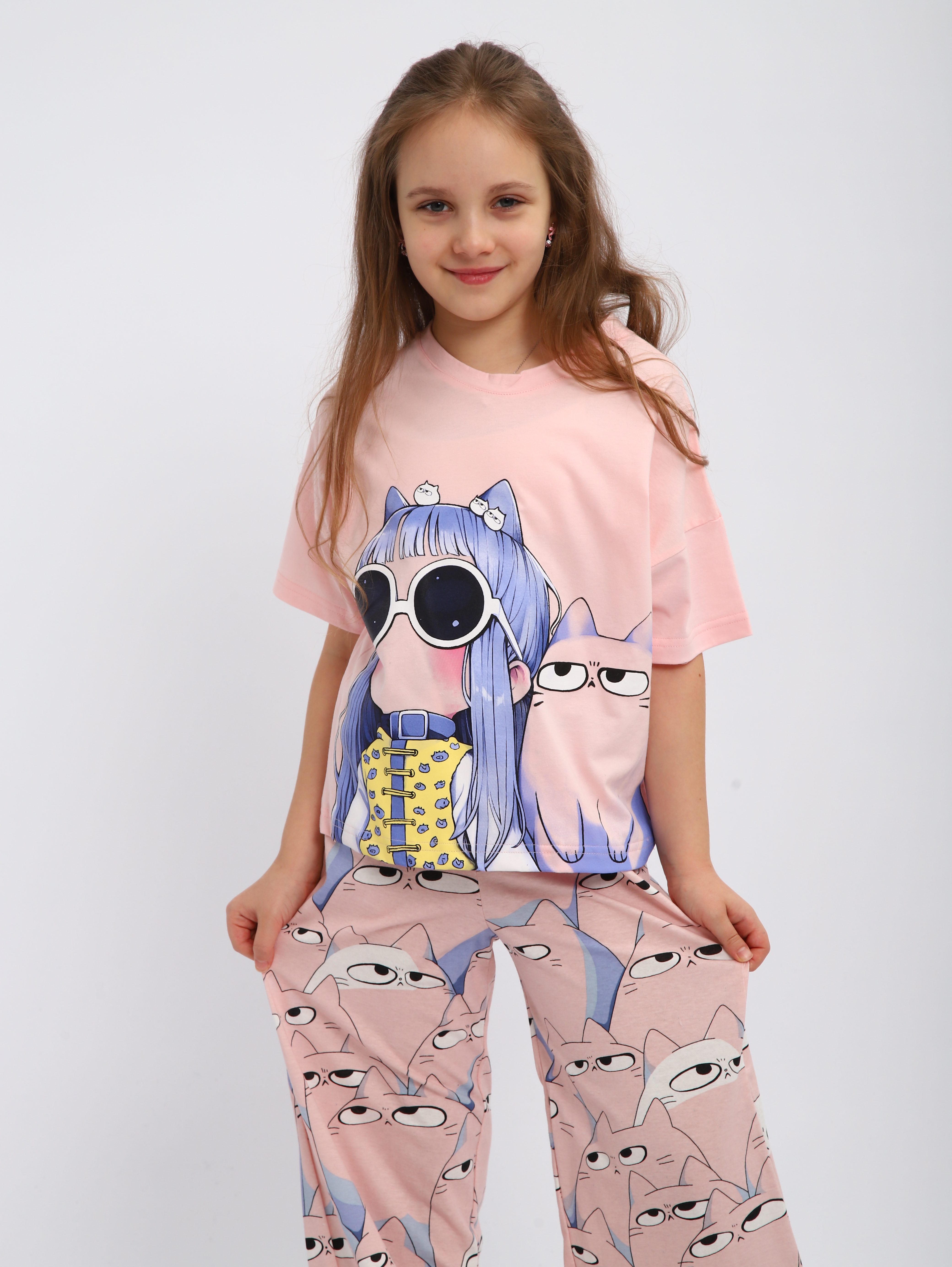 Пижама ЛАДОШКИ Пижама Друзья розовый - фото 7