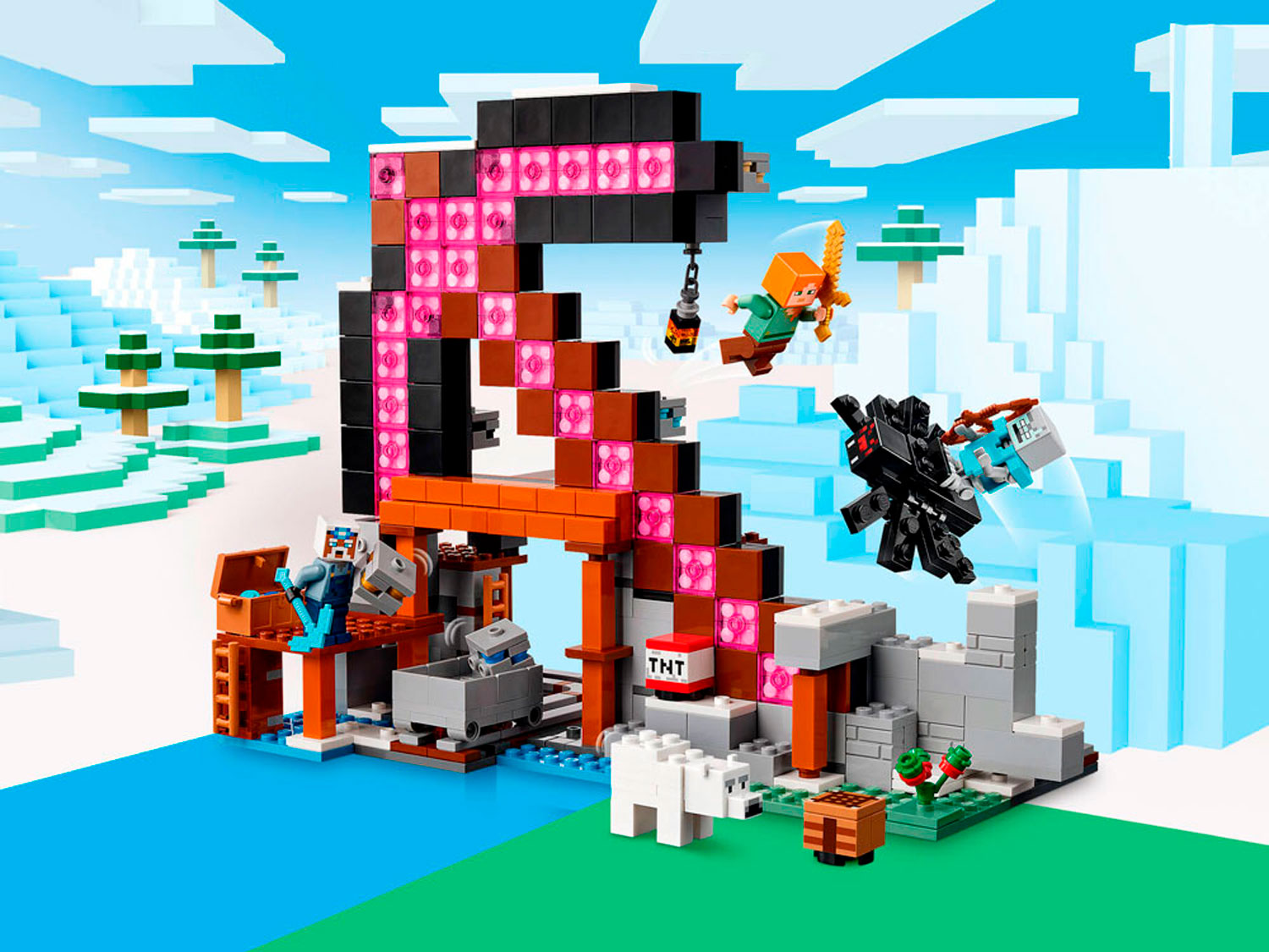 Конструктор LEGO Minecraft Шахта Кирка 530 дет. - фото 9