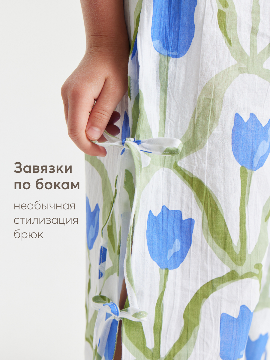 Брюки Happy Baby 88191_blue-flower - фото 4