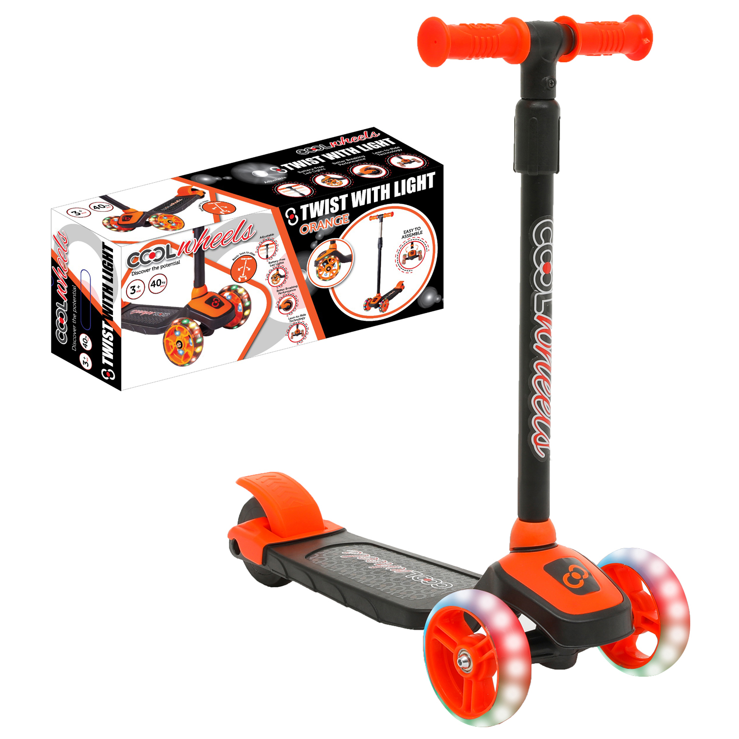 Самокат Cool Wheels трехколесный - фото 1