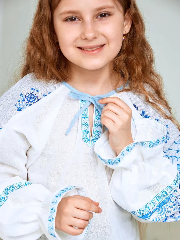 Рубашка MOUN руб_лен_птички - фото 5