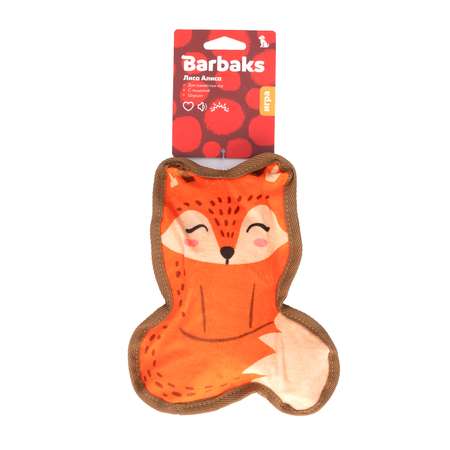 Игрушка для собак Barbaks Лиса Алиса пищит шуршит 20*16см