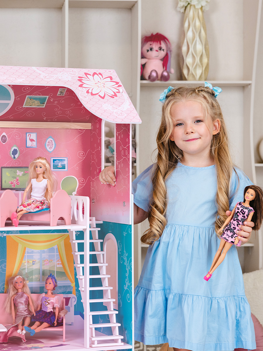 Домик для кукол PAREMO 121 см с мебелью PD315-01 - фото 3