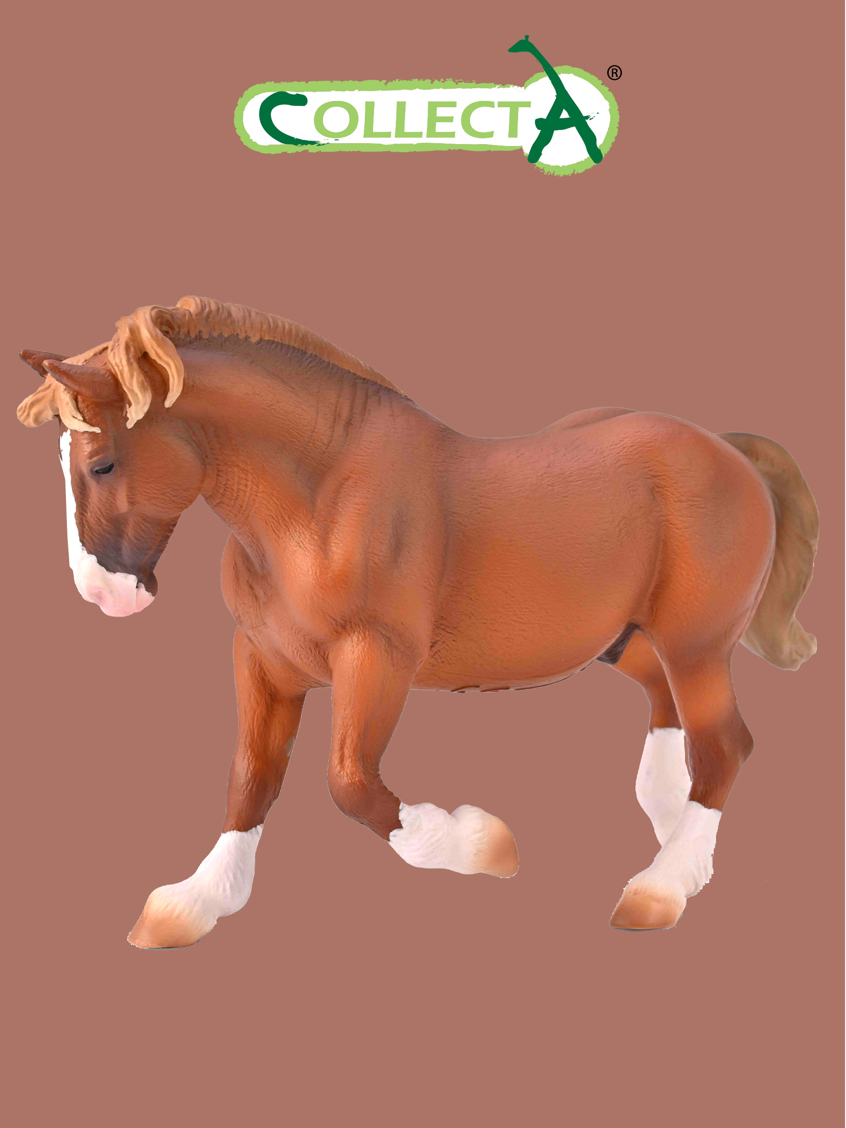 Фигурка Collecta Жеребец бретонской верховой - фото 1